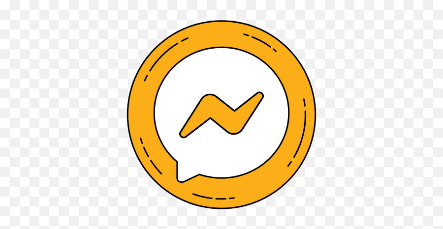 Logo Orange Messenger Free Icon Of Famous Logos In Orange - Dot Emoji,Yahoo Messenger Emoticon Clown