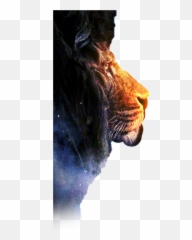 Lion Face Colorful Sticker - East African Lion Emoji,Lion Face Emoji