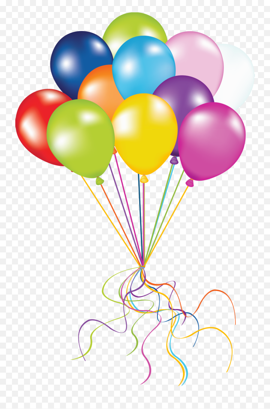 Free Birthday Balloons Transparent - Transparent Balloon Png Emoji,Emojis Ballons Png Transparent