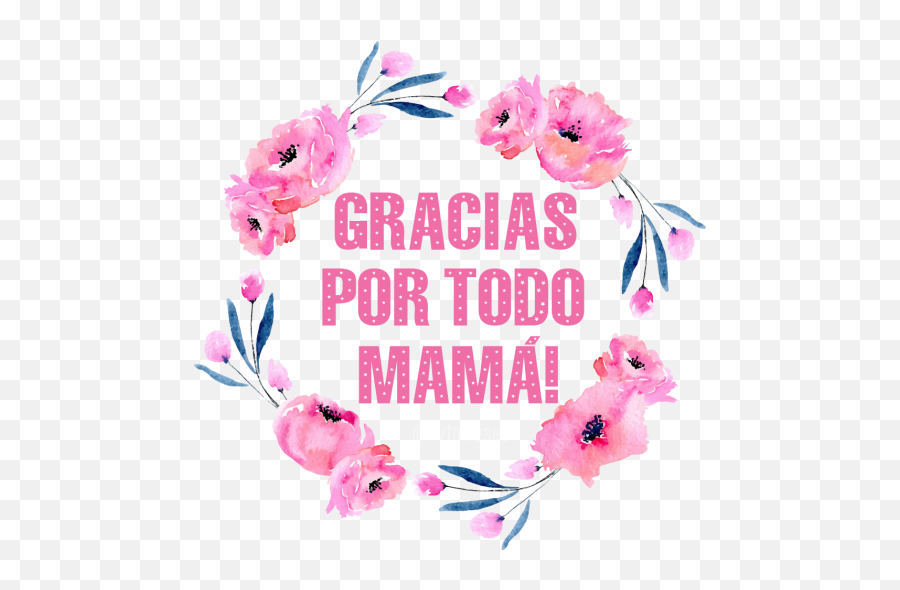 Sticker Maker - Felíz Día Mamá Floral Emoji,Emoticon De Las Madres