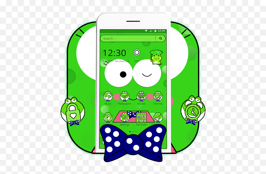 Cute Cartoon Green Frog Theme - Apps On Google Play Emoji,The Green Frog With Emojis