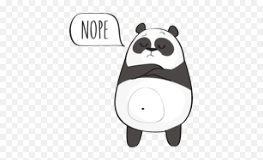 Panda 6 - Stickers For Whatsapp Dot Emoji,Whatsapp Panda Emoticon