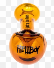 Hellboy Golden Army Glass Spoon Pipe - Weights Emoji,Army Emojis Bages