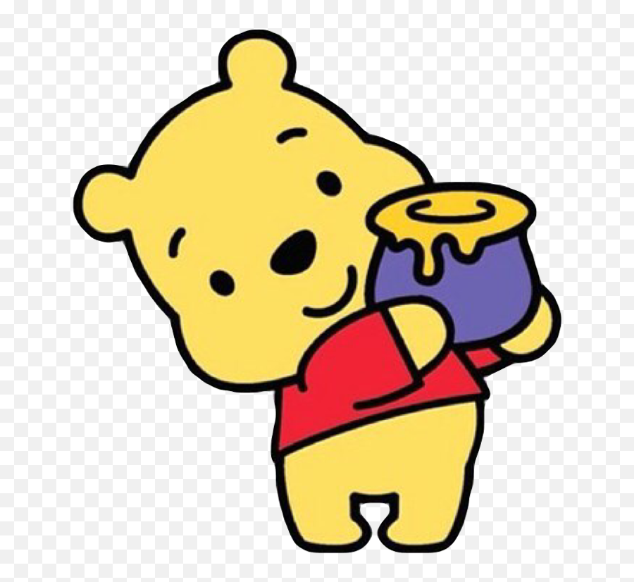 Cute Disney Winnie The Pooh Honey Sticker By May - Winnie The Pooh With Honey Cartoon Emoji,Pooh Emoji