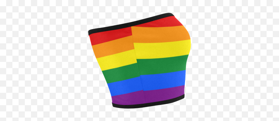 Gay Pride Rainbow Flag Stripes Bandeau Top Id D346766 - Horizontal Emoji,Emoticon Bandeiras Reino Unido Html