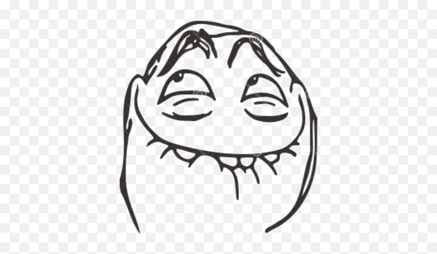 Rage Comics Troll Face Transparent Png Png Mart - Troll Laughing Face Png Emoji,Troll Face Emoticon Facebook Comment