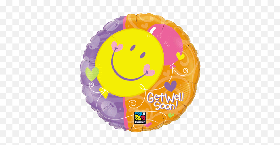 Get Well Soon Foil Balloons - Get Well Emoji,Emoji Table Centerpieces