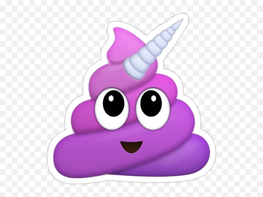 Download - Free Poop Emoji With No Background,Unicorn Emoji Sticker