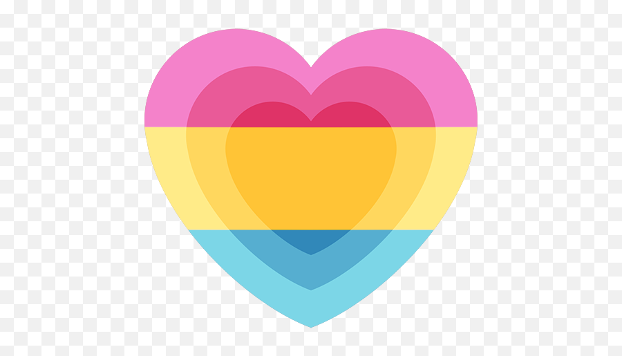 Lgbtq - Pan Heart Emoji,Lgbtq Emoji