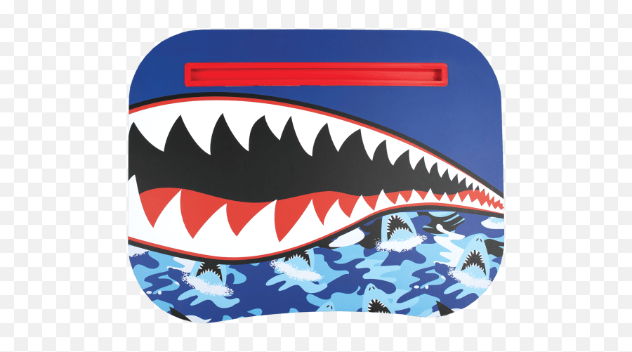 Shark Lap Desk - Flying Tigers Shark Emoji,Information Desk Emoji Pillow