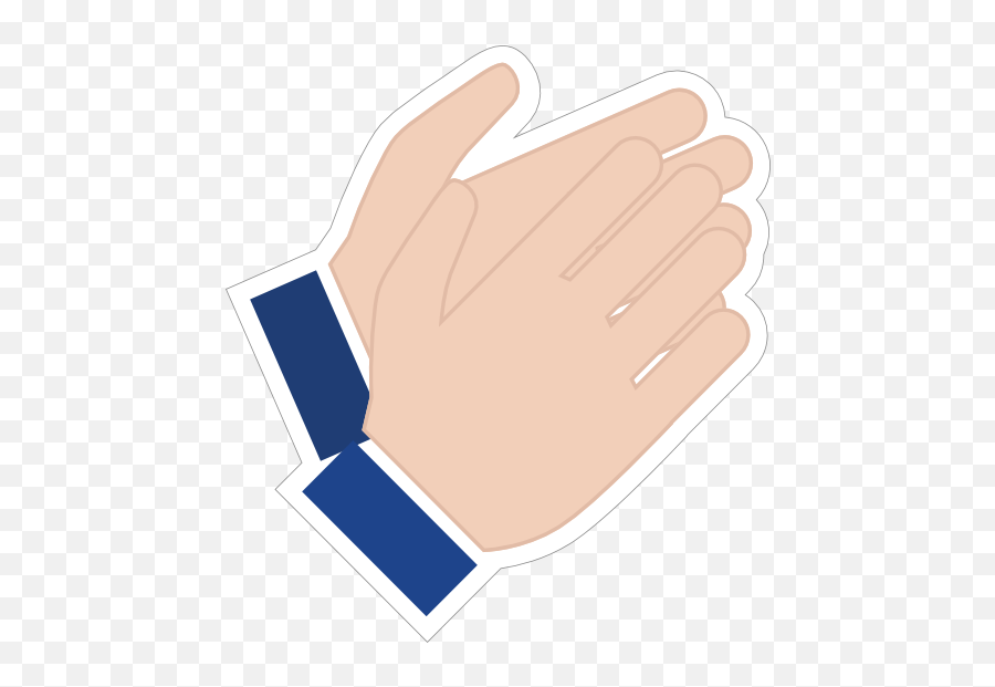 Hands Clapping Emoji Sticker - Clapping Sticker,Clapping Hands Emoji