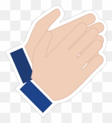 Hands Clapping Emoji Sticker - Clapping Sticker,Clapping Hands Emoji