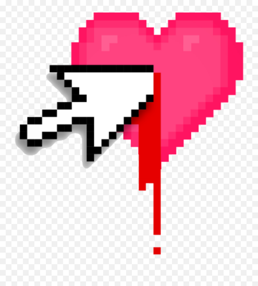 Heart Heartbroken Sad Sadness Broken Tumblr Aesthetic - Aesthetic Heart Pixel Art Emoji,Heartbroke Emoji