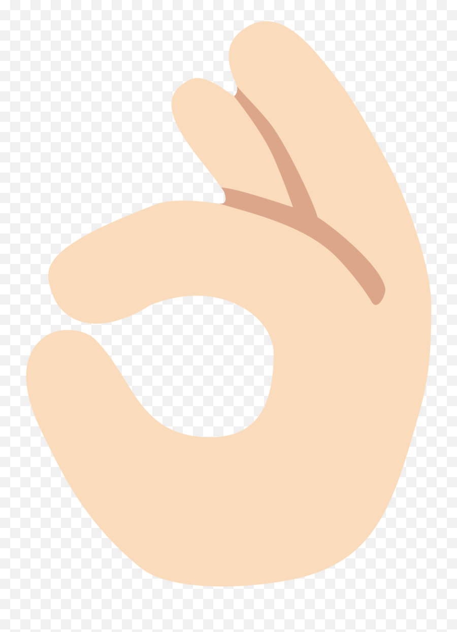 Fileemoji U1f44c 1f3fbsvg - Wikimedia Commons University Of Portland Pilots,Ok Hand Symbol Emoji