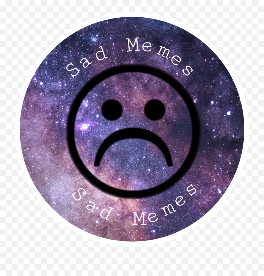 Download Hd Sad Sadmeme Sadboy Sadgirl Circle Face - Viewing Plum Blossoms By Moonlight Emoji,Sad Face Emoji
