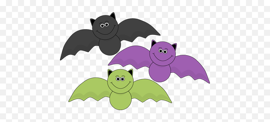 Colorful Halloween Bats - Halloween Bat Clip Art Emoji,Thinking Emoji Mrmr