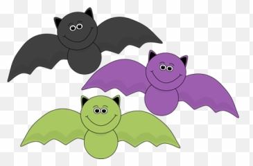Colorful Halloween Bats - Halloween Bat Clip Art Emoji,Thinking Emoji Mrmr