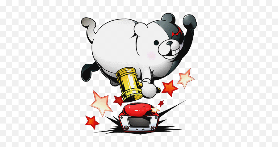 Danganronpa Emojis For Discord Slack - Monokuma Discord Emoji,Monokuma Emoticon Text