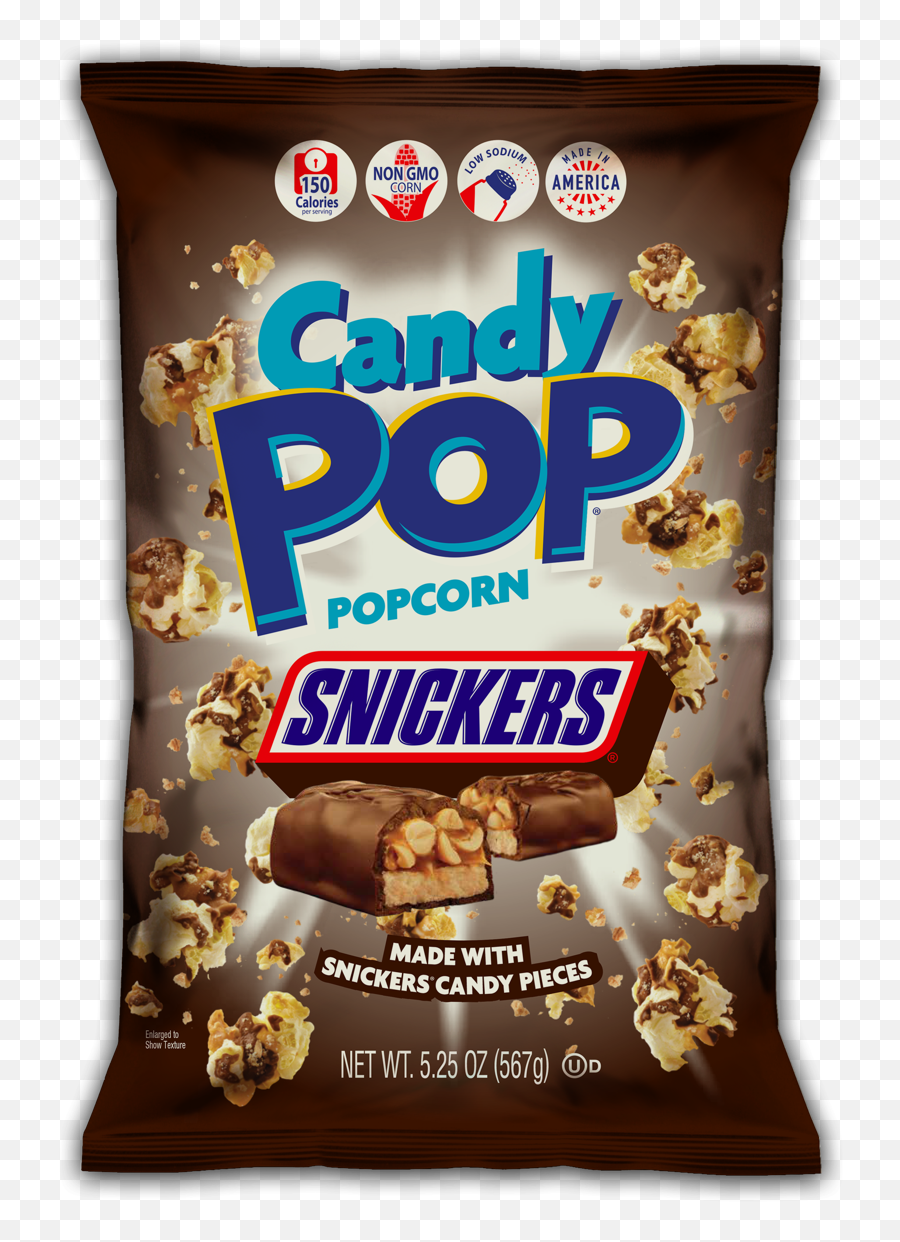 Snack Pop Snickers Candy Popcorn 5 - Candy Pop Snickers Popcorn Emoji,List Of Emotions On Snickers