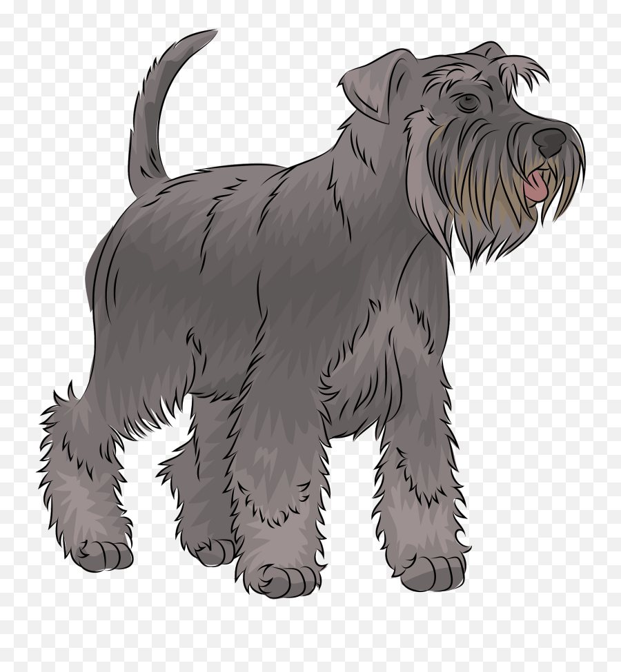 Miniature Schnauzer Clipart - Miniature Schnauzer Emoji,Schnauzer Emoji