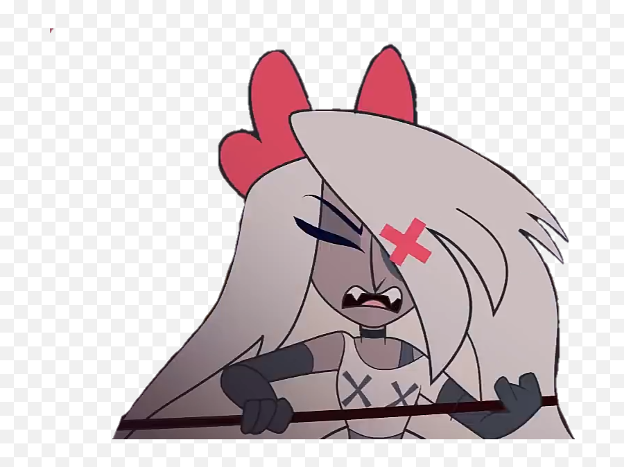 Hazbinhotel Vivziepop Vaggie Sticker By Cubetube3 - Fictional Character Emoji,Hotel Made Out Of Emojis