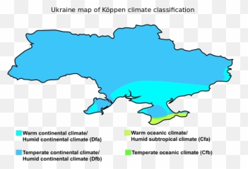Ukraine Map Of Köppen Climate - Ukraine Climate Map Emoji,Map Emotion Caribbean