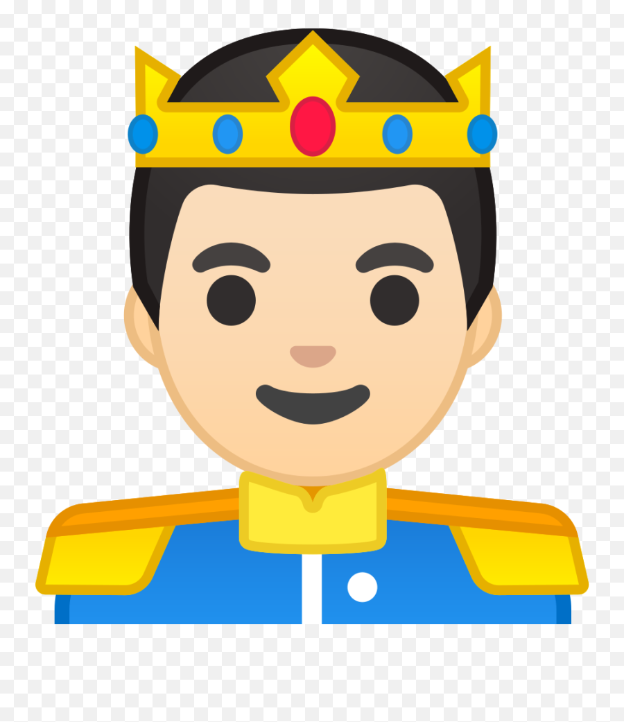 Prince Light Skin Tone Icon - Dibujo De Un Príncipe Animado Emoji,Emoji Movie Princess Emoji