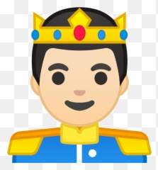 Prince Light Skin Tone Icon - Dibujo De Un Príncipe Animado Emoji,Emoji Movie Princess Emoji