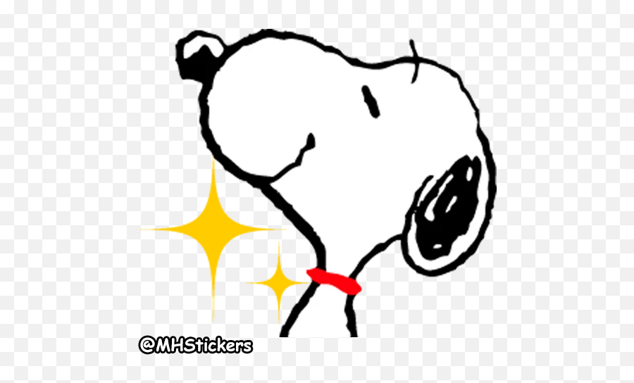 Snoopy Stickers - Dot Emoji,Snoopy Crying Emoji