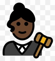 Woman Judge Emoji Clipart - Emoji,Justice Emoji