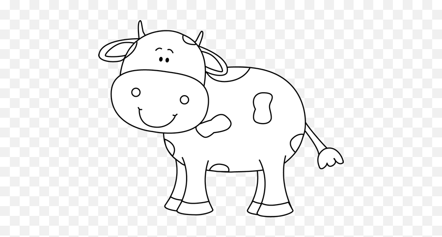 Cow Clip Art - Cow Images Cow My Cute Graphics Black And White Emoji,Cute Little Cow Emoticon