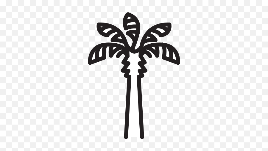 Palm Tree Free Icon Of Selman Icons - Drawing In Auto Draw Emoji,Unicode Emoticon Palm Tree