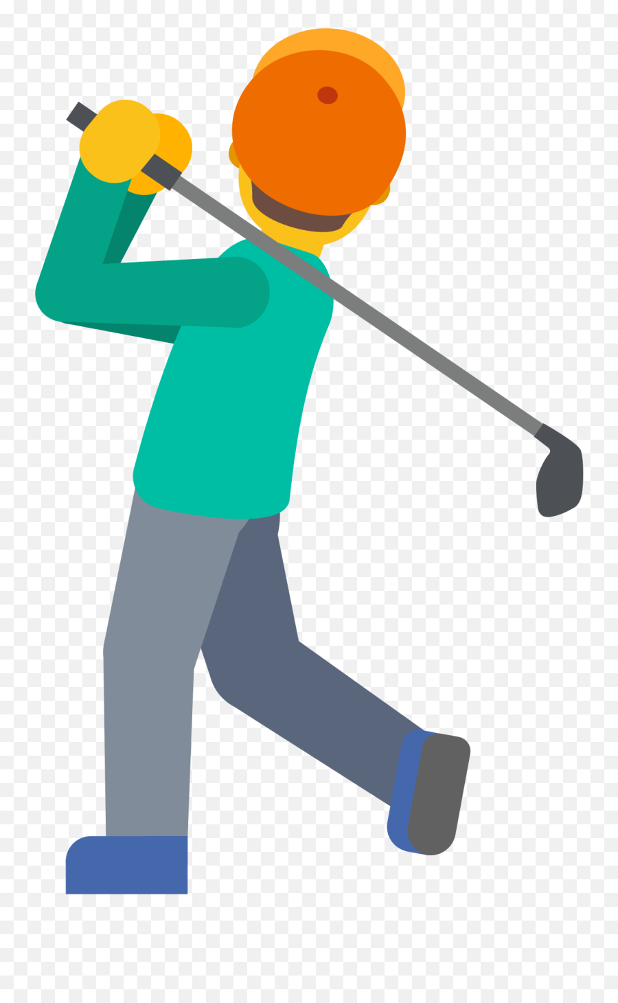 Person Golfing Emoji Clipart - For Golf,Fore Emoji