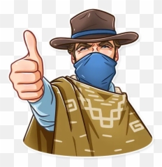 Clint Eastwood Sticker Pack - Stickers Cloud Emoji,Ok Hand Emojis Meme