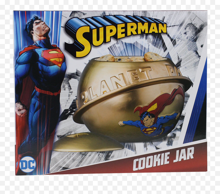 Superman - Daily Planet Cookie Jar Superman Emoji,Emoji Lunch Box Justice