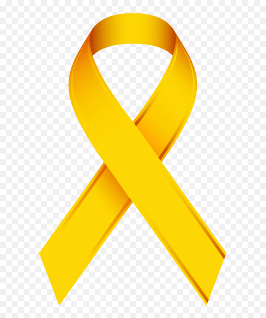 Yellow Ribbon Pediatric Cancer - Clip Art Library Transparent Gold Cancer Ribbon Png Emoji,Cancer Symbol Emoji