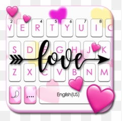 Updated Love Hearts Arrow Keyboard Theme Android App Emoji,Cat Emojis Xat