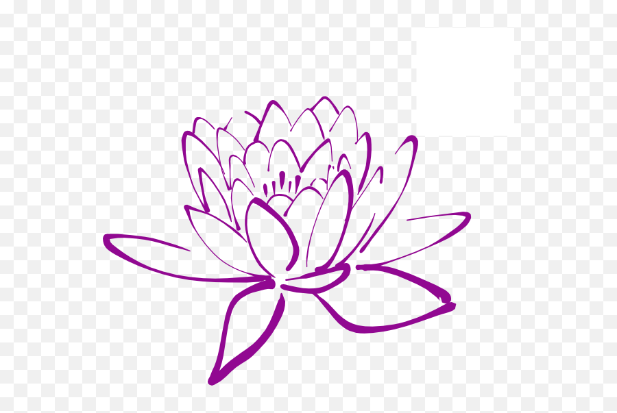 Magnolia Flower Clip Art - Lotus Flower Outline Png Clip Art Magnolia Flower Emoji,Blossom Emoji