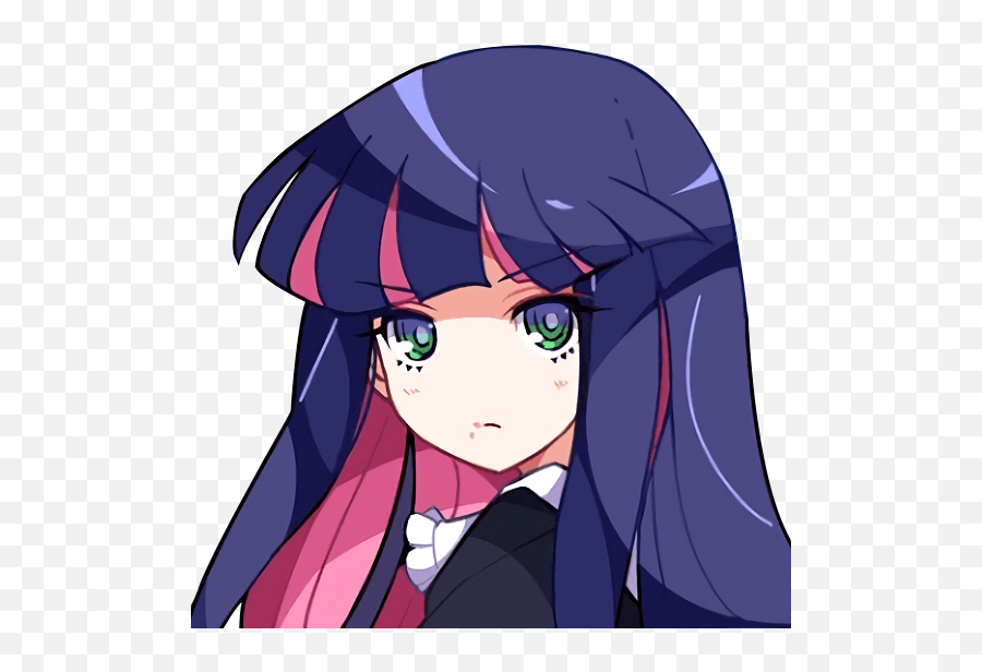 Download Hd Twilight Sparkle Disappointed - Panty And Stocking Anime Png Emoji,Disappointed Emoji Png
