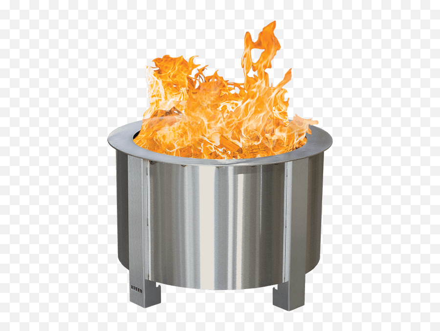 Breeo X Series 19 Smokeless Fire Pit Stainless Steel Emoji,Fire Emojio