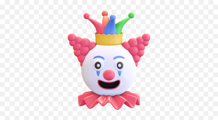 Premium Clown 3d Illustration Download In Png Obj Or Blend Emoji,Clown Cry Emoji