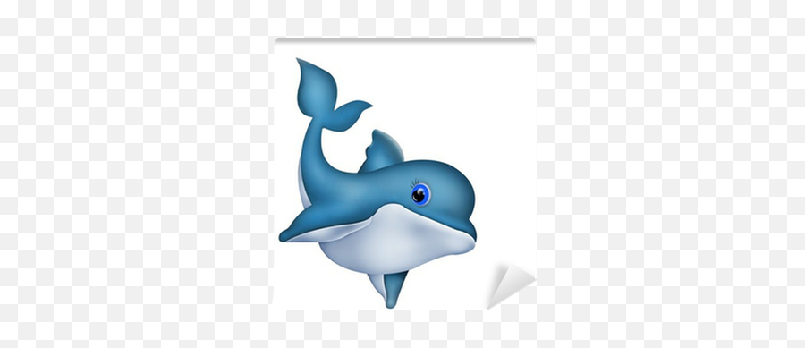 Wall Mural Dolphin Delphin - Pixersus Emoji,Emoji Dolphins