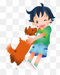 Little Boy And Dog Png Clipart Png Mart Emoji,Little Boy Emoji
