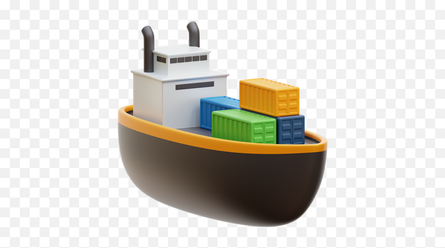Cargo Ship 3d Illustrations Designs Images Vectors Hd Emoji,Ship Emoticon