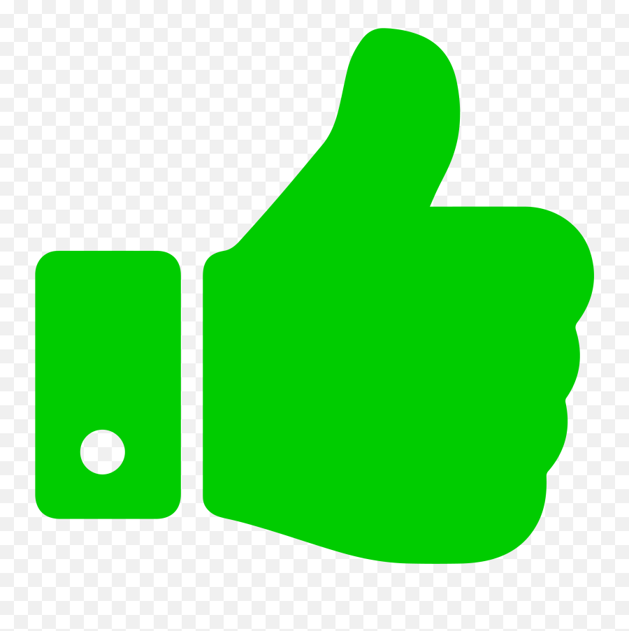Green Thumbs Up Icon - Green Thumbs Up Png Emoji,Thumbs Down Emoji Transparent Background