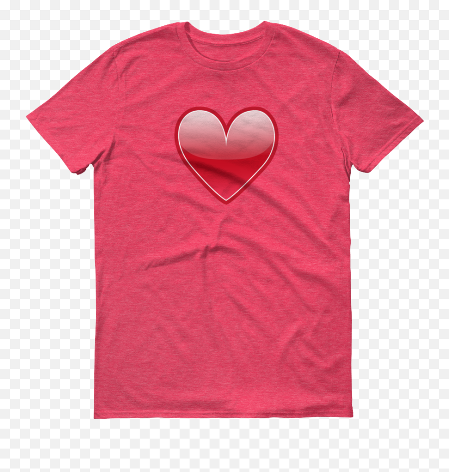 Heart Emoji Heather Tshirt - Solid,Heart Emoji Shirt