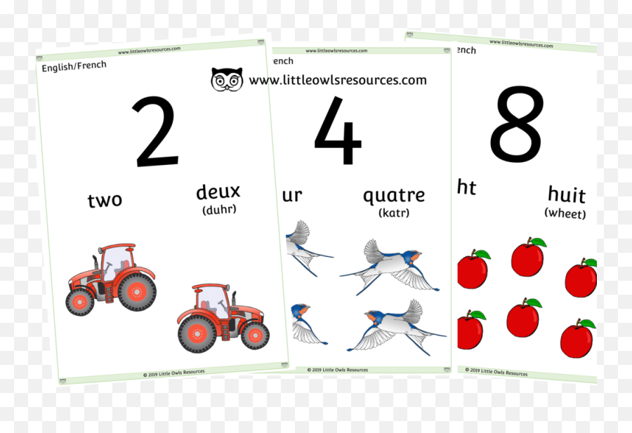 Free English French 0 - 10 Counting Numbers Printable Ofc 2014 Emoji,Emoji Flashcards