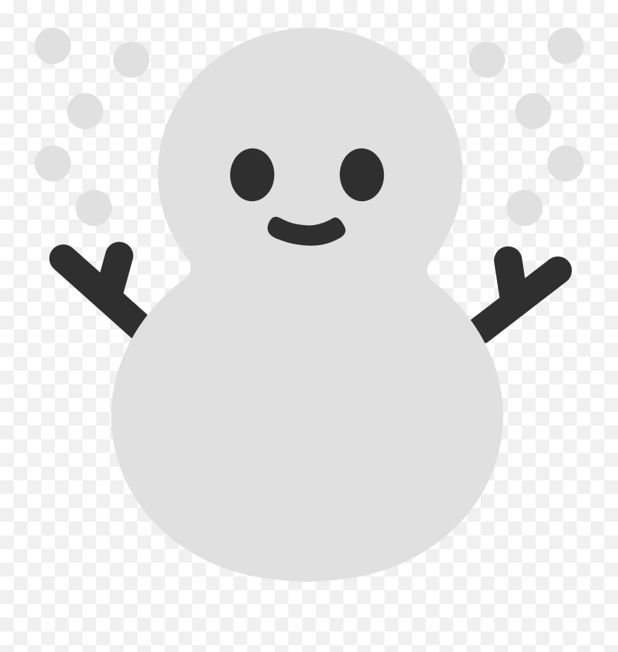 Snowman Emoji Clipart - Android Snowman Emoji,Snowman Emoji Transparent