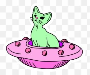 Pin - Alien Cat Emoji,Alien Emoji Outline
