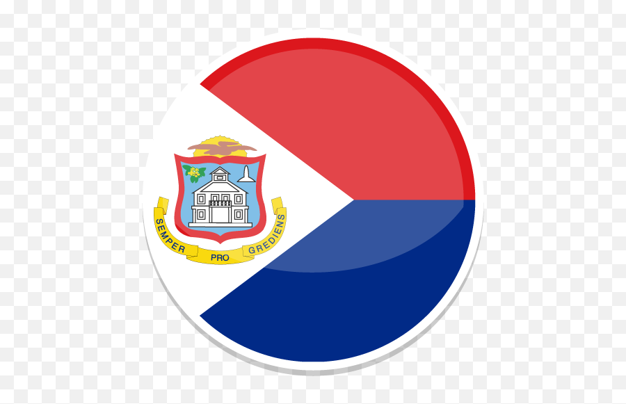 Sint Maarten Icon Round World Flags Iconset Custom Icon - Sint Maarten Flag Emoji,Jamaica Flag Emoji